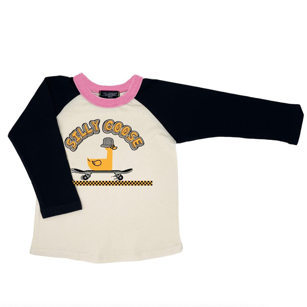 Pink & Cream Silly Goose Raglan