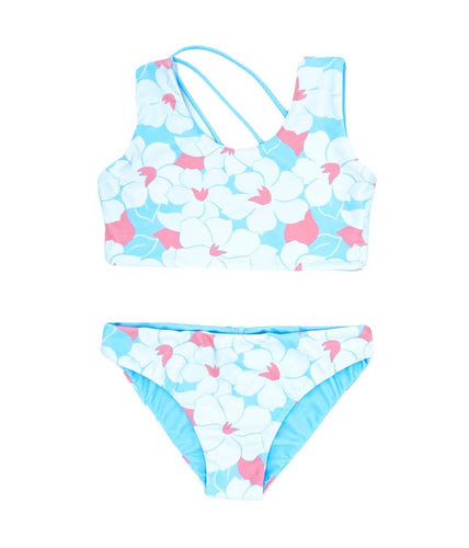 Crystal Blue Pink Summer Sun Reversible Bikini