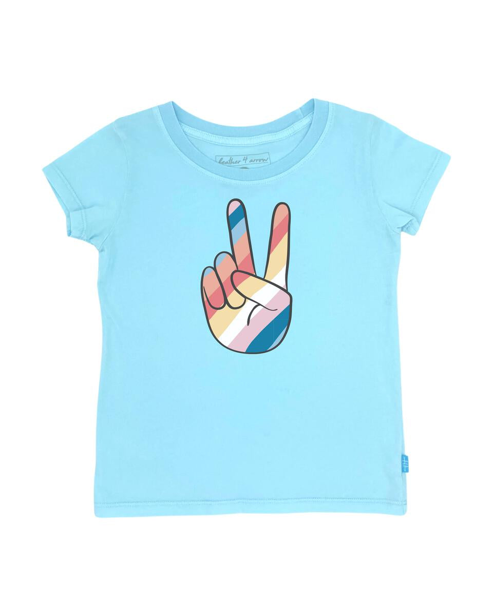 Crystal Blue Peace Out Everyday Tee