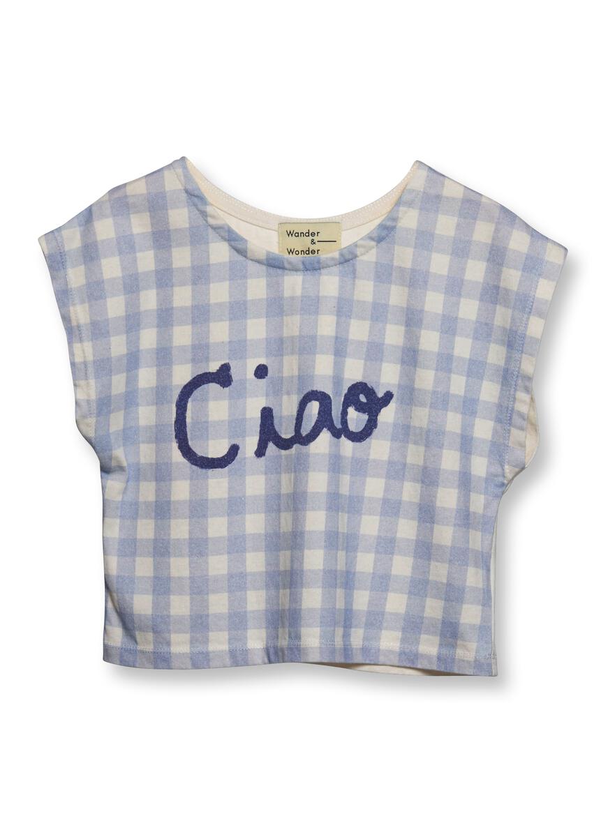 Blue Check Ciao Top