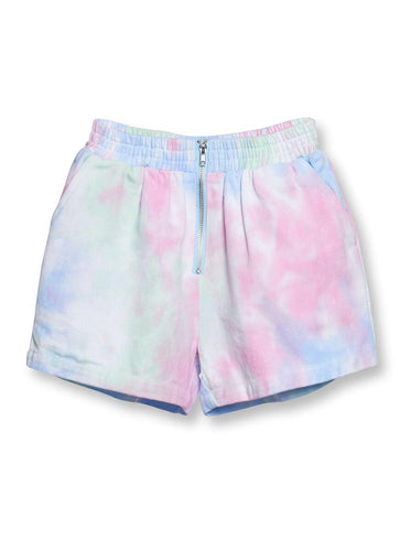 Violet Tie Dye Cinch Waist Short