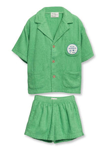 Lime Terry Beach Set