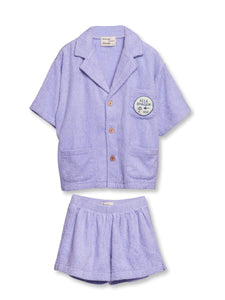 Lavender Terry Beach Set