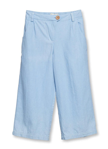 Light Denim Wide Leg Pants