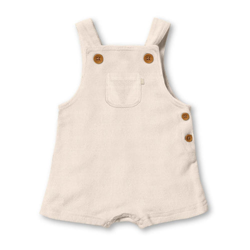 Eggnog Organic French Terry Baby Overall