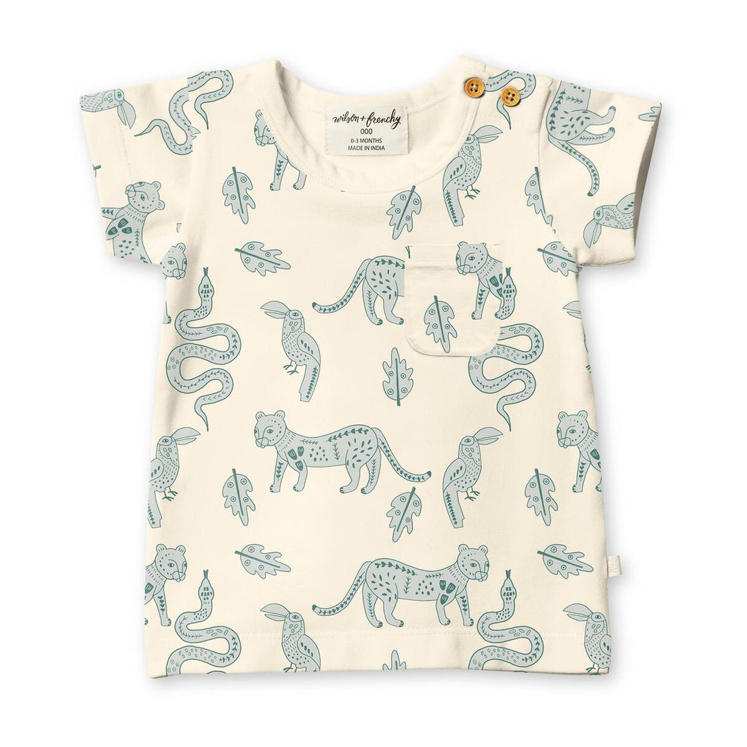 Hello Jungle Organic Baby Pocket Tee