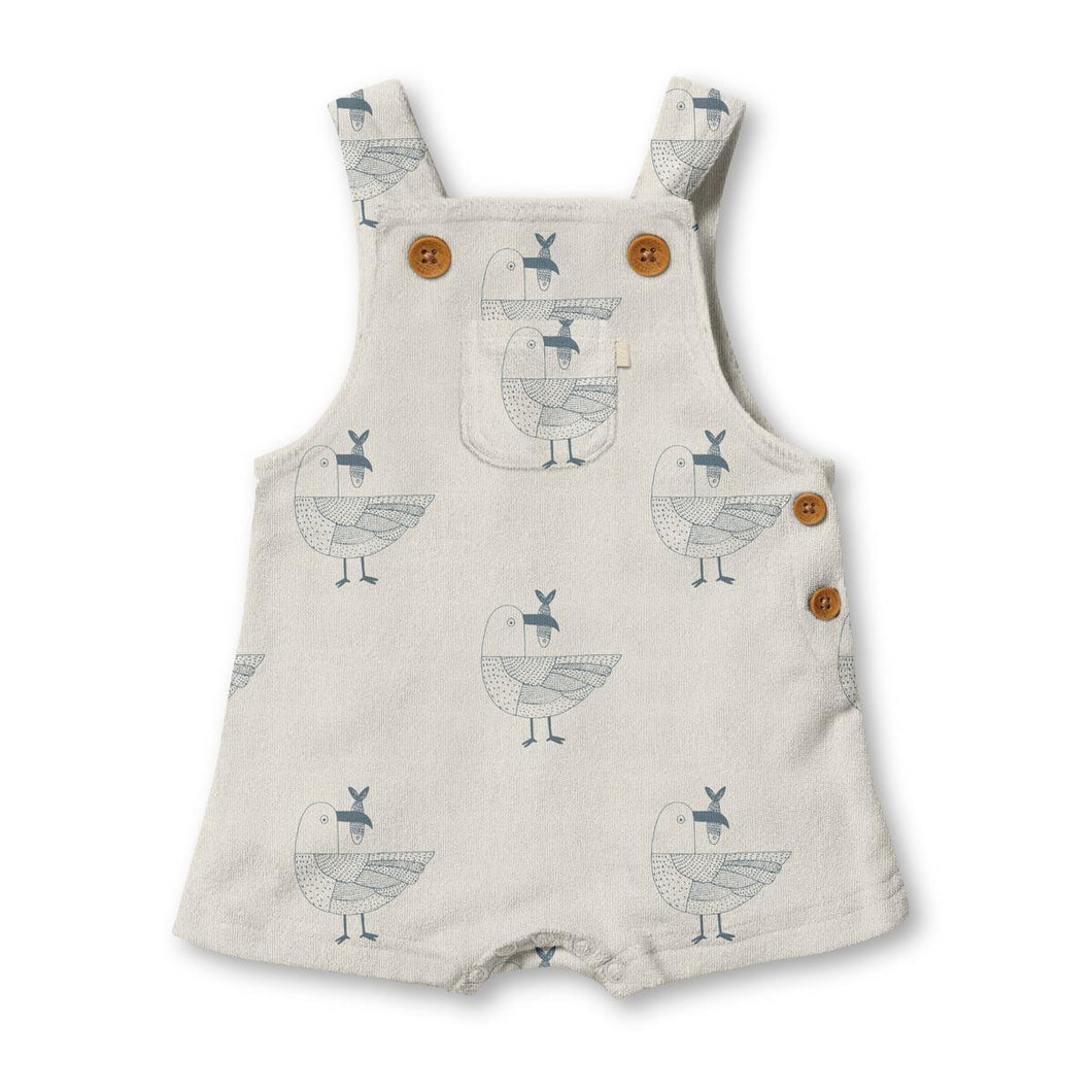 Birch Gulls Organic French Terry Baby Overall