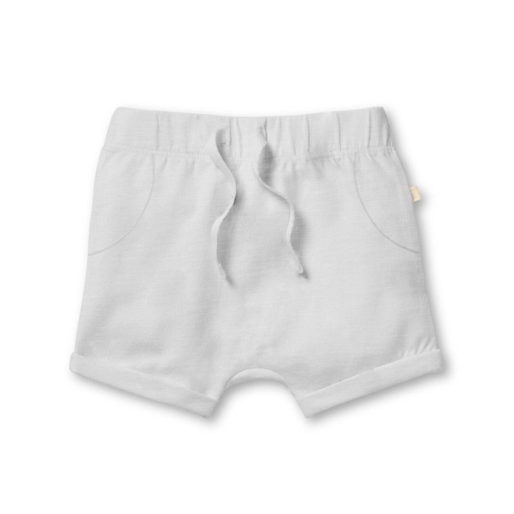 Glacier Grey Organic Slouch Baby Short