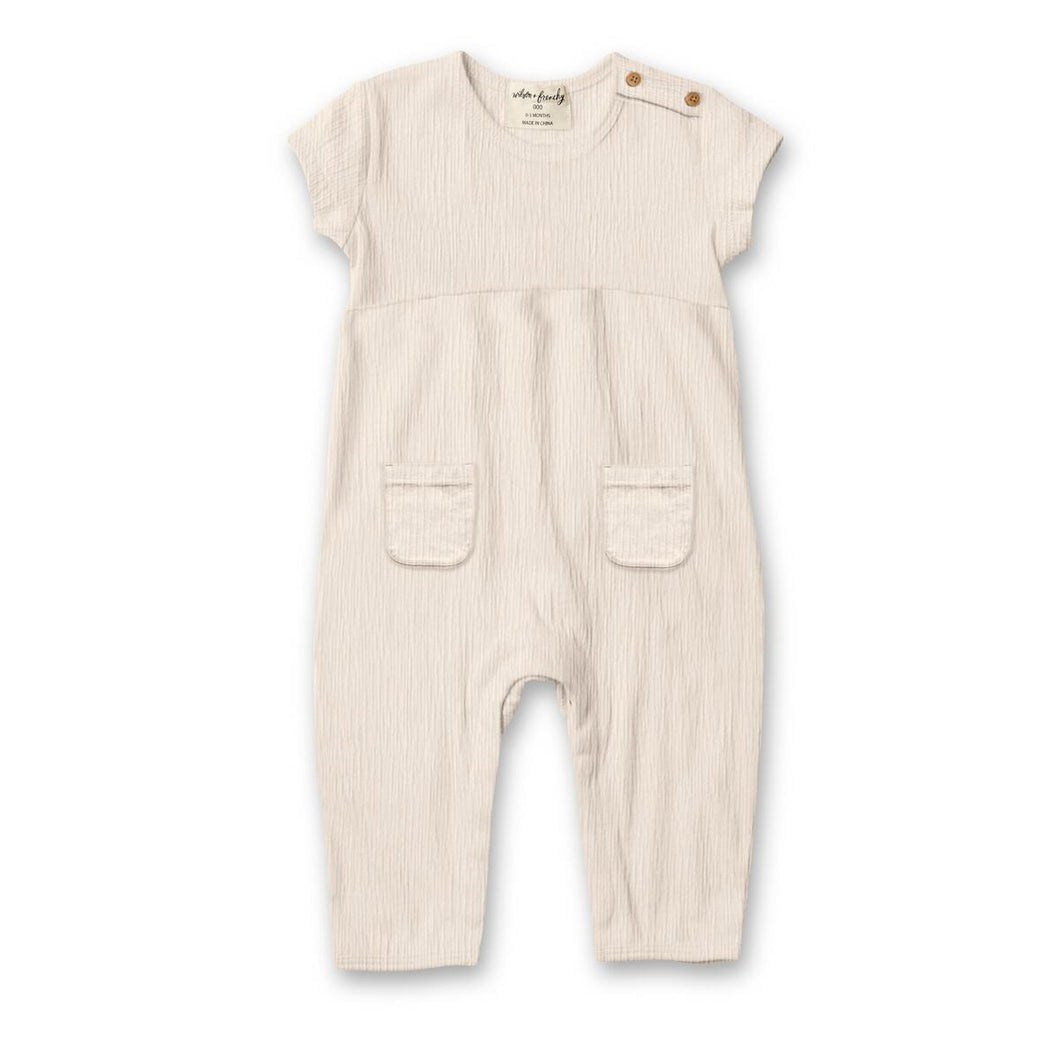 Eggnog Crinkle Jumpsuit