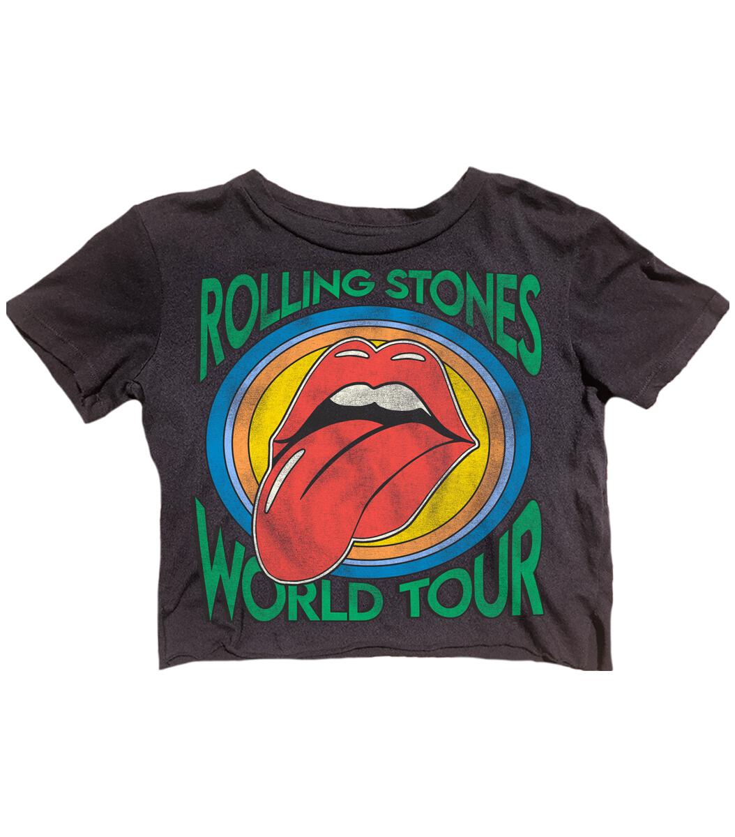 Rolling Stones World Tour Not Quite Crop Tee