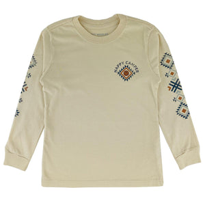 Sand Happy Camper Smiley Long Sleeve Tee