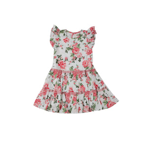Pink Peony Floral Twirl Dress