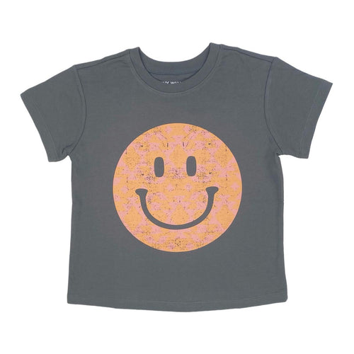 Faded Black Happy Camper Boxy Tee