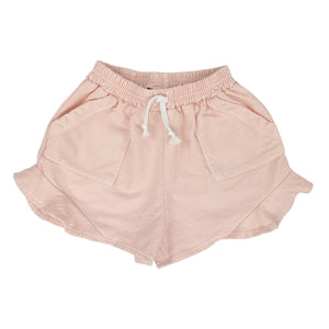 Pink Skies Light French Terry Butterfly Short