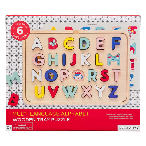 Wooden Multi Language Alphabet Tray Puzzle