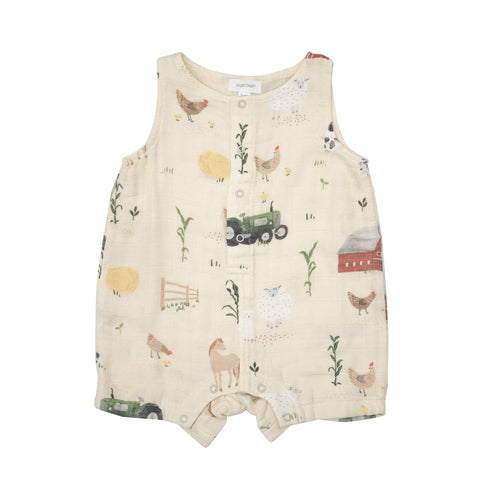 Big Red Barn Shortie Romper