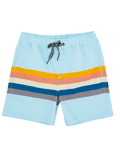 Crystal Blue Vintage Stripe Trunk