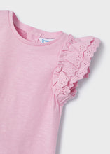 Load image into Gallery viewer, Pink Ruffled Sleeve Baby Shirt