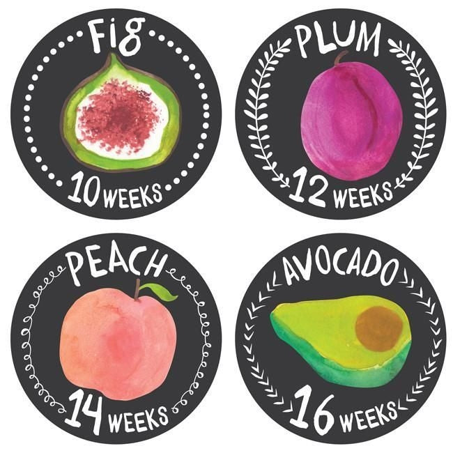 Growing Garden Pregnancy Stickers