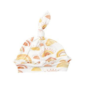Pink Rise and Shine Knotted Hat
