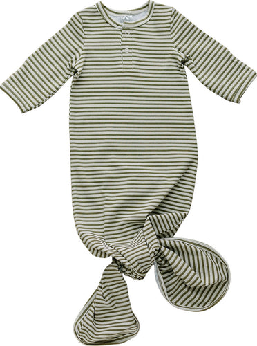 Olive Stripe Gown