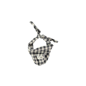 Black & White Checkered Bandana Bib