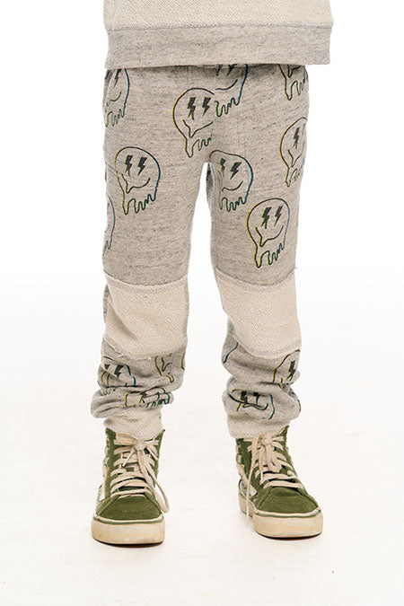 Heather Grey Bolt Face Sweatpant