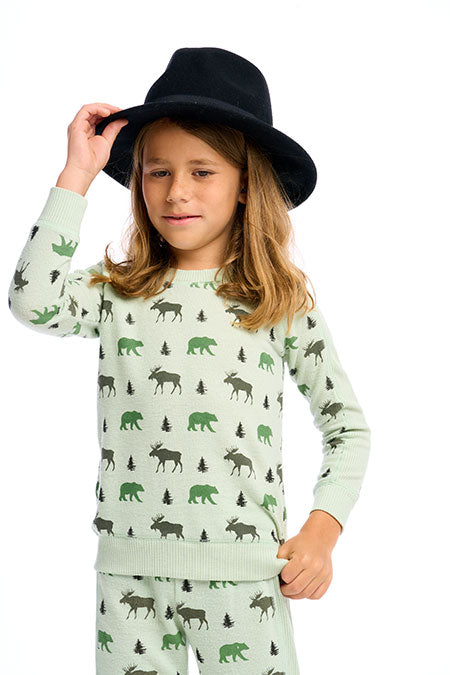 Moss Moose Pullover