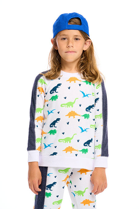 White Dino Pullover
