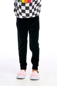 True Black Velvet Legging