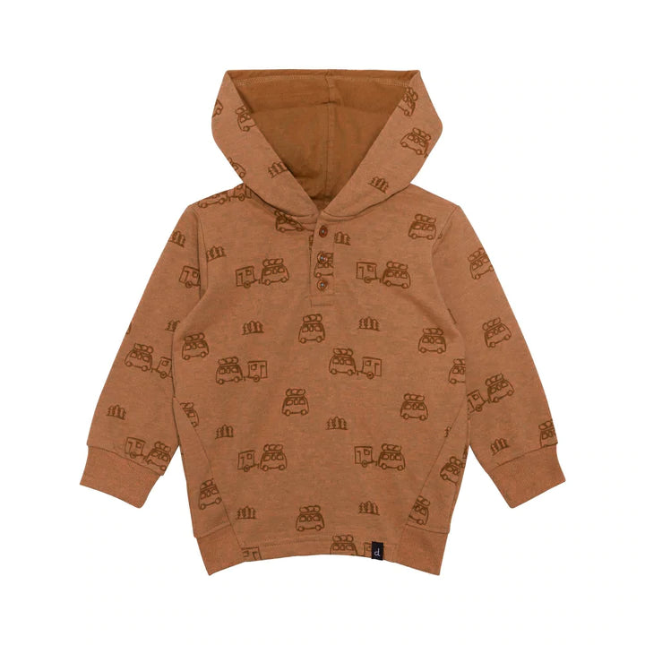 Camper Print French Terry Hoodie