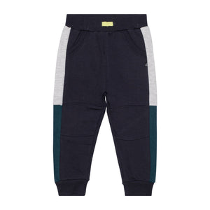 Dark Grey Teal Slim Jogger