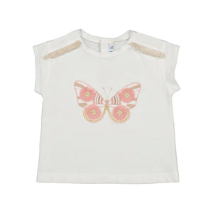 Embroidered Butterfly Tee