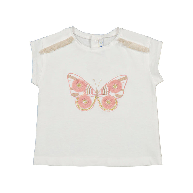 Embroidered Butterfly Tee