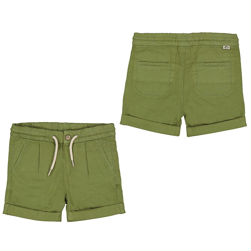 Jungle Linen Baby Shorts