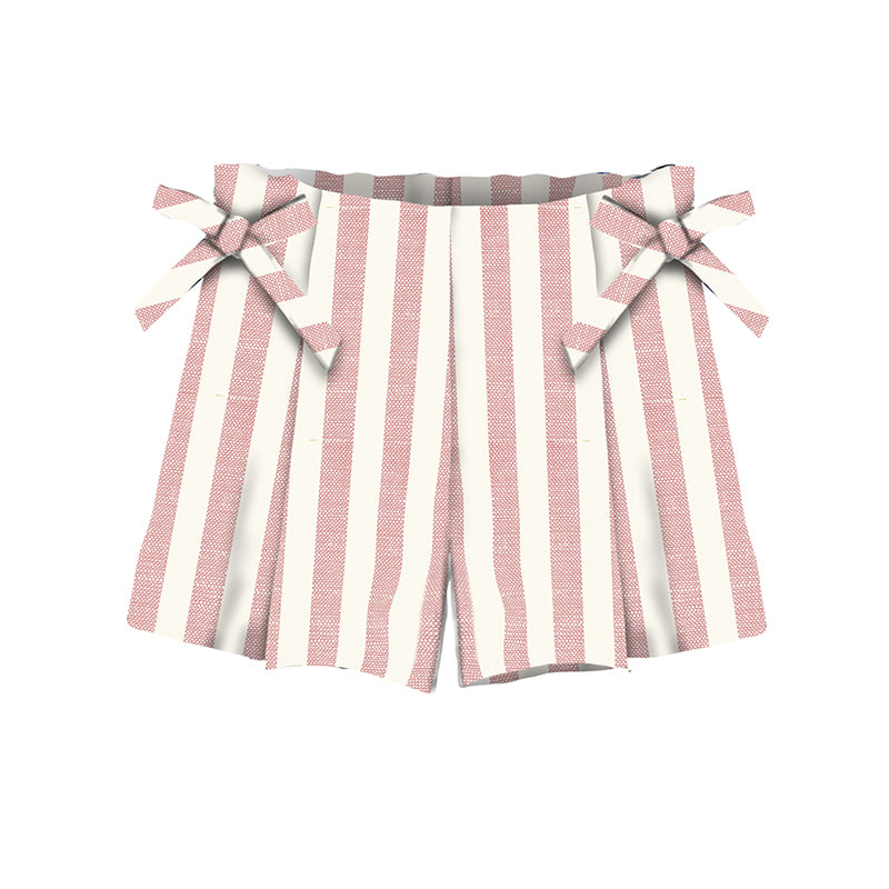 Blush Striped Baby Shorts