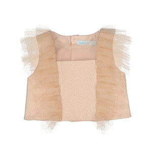 Embossed Tulle Top