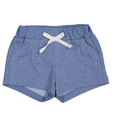 Baby Cotton Denim Bow Short