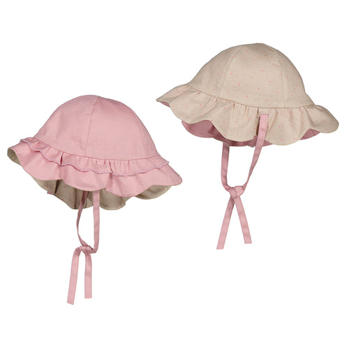 Shell Pink Reversible Baby Hat