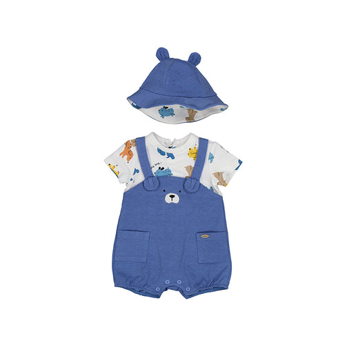 Doggy Blue Dungaree & Hat