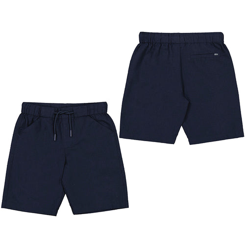 Navy Seersucker Shorts