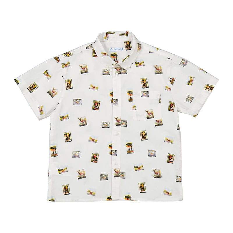 Stamps Short Sleeve Button Down