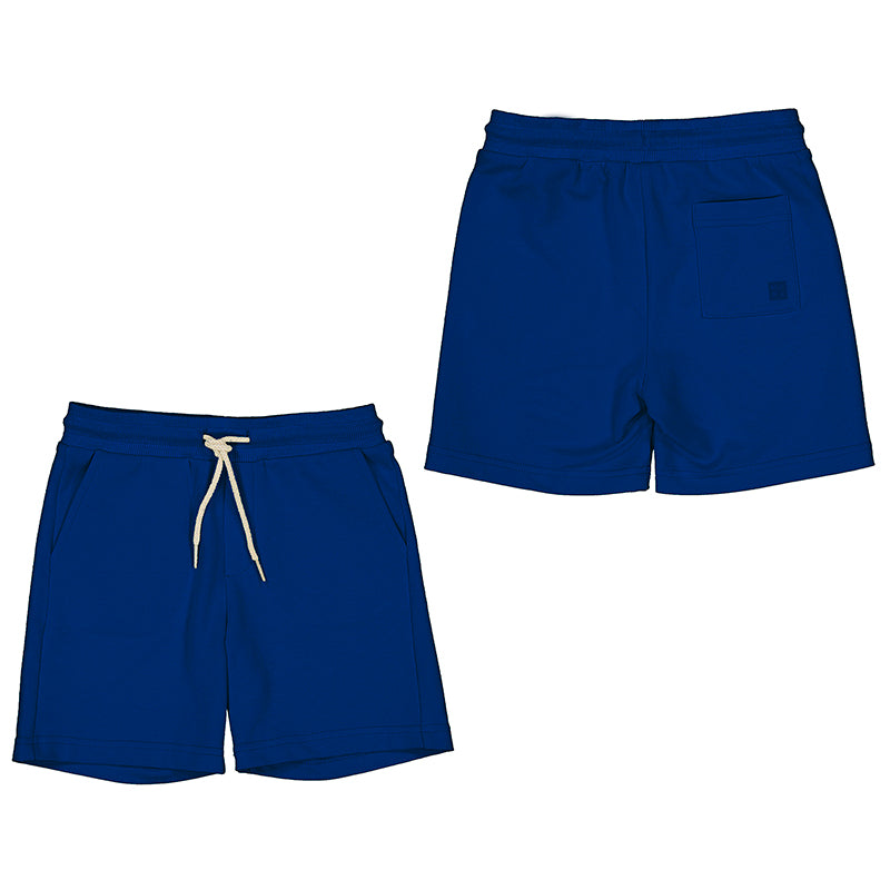 Blue Basic Fleece Shorts