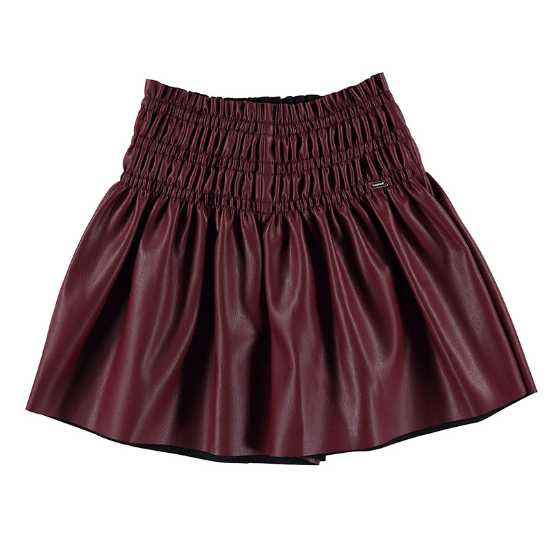Blackberry Faux Leather Shorts