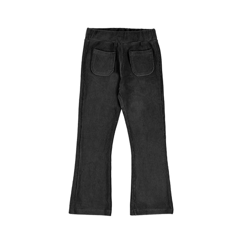 Black Knit Flare Leggings