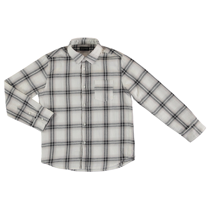 Black & White Plaid Button Down