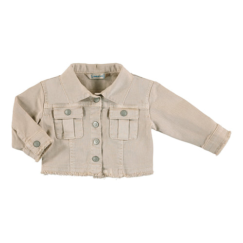 Almond Twill Baby Jacket