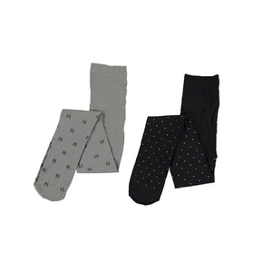 Black & Grey Two Pack Pantyhose