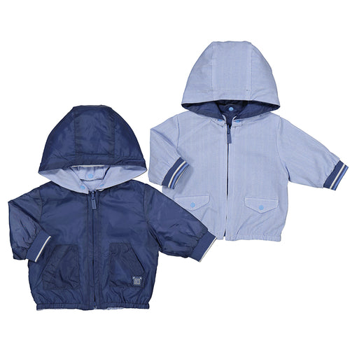 Navy Reversible Baby Windbreaker