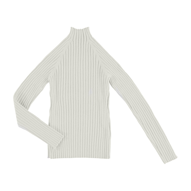 Natural Mockneck Top